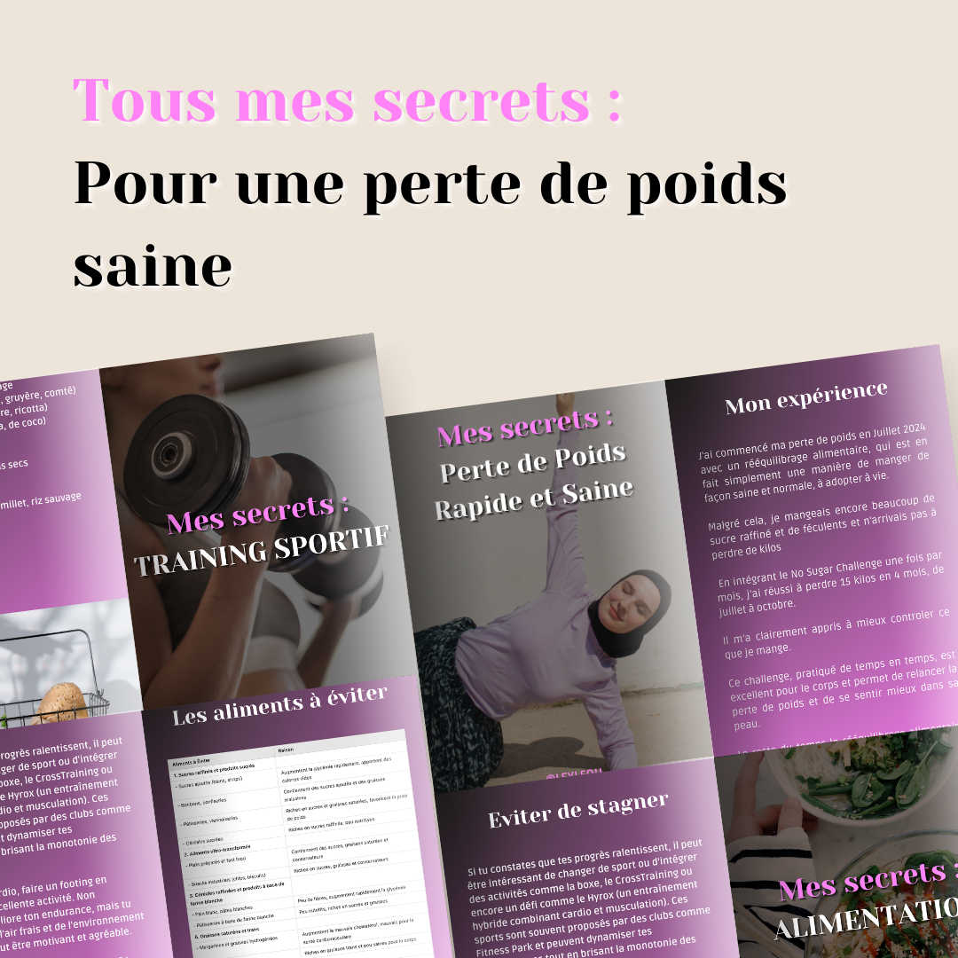 Mes secrets : perte de poids rapide et saine